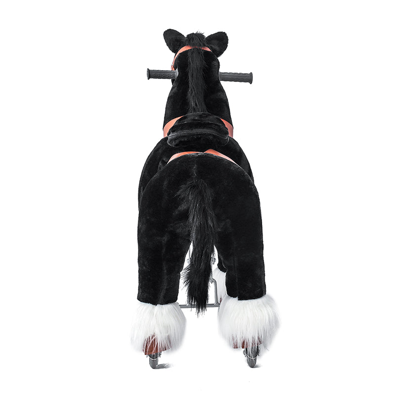 ZEROOXRIDE Large Ride-On Horse Black rear view