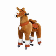 ZEROOXRIDE Large Ride-On Horse – Brown
