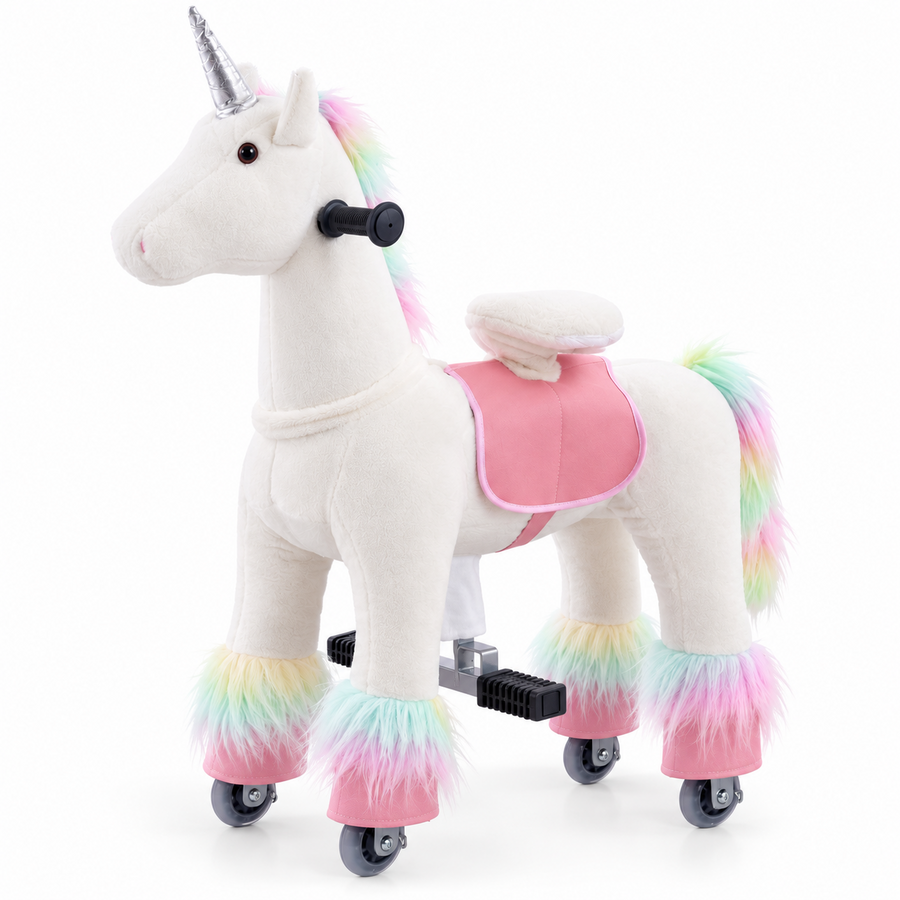 ZEROOXRIDE small white ride-on unicorn product image